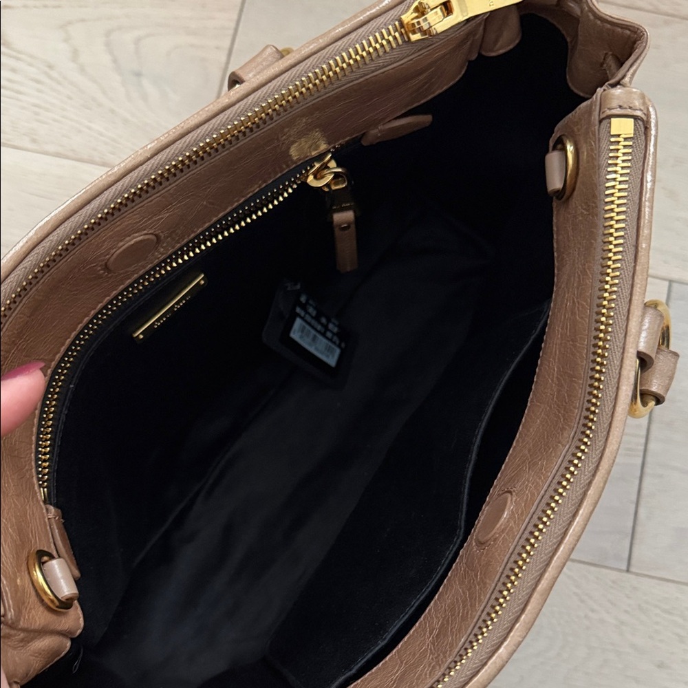 Miu Miu Brown Quilted Satchel - Picture 4 of 9